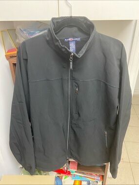 Vintage Blue Harbor Black Full-Zip Jacket